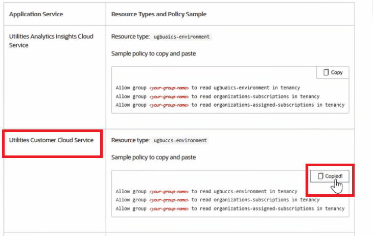 Detail on using the Copy button in the documentation