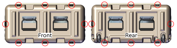 Wing-Turn Latch Location