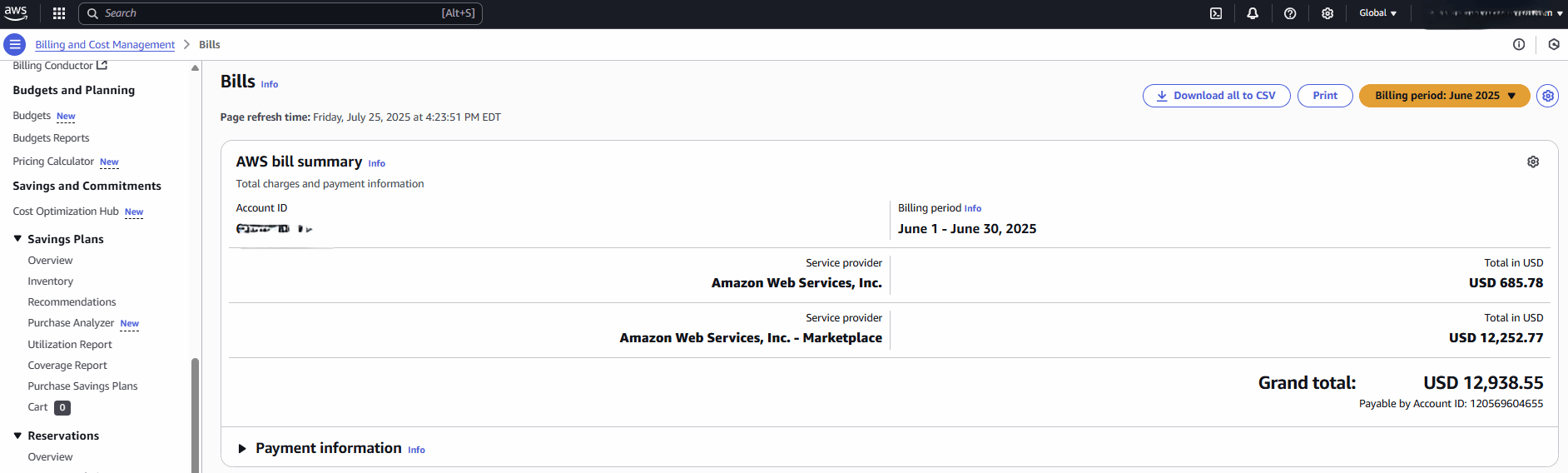 This screenshot shows the steps to monitor your billing.