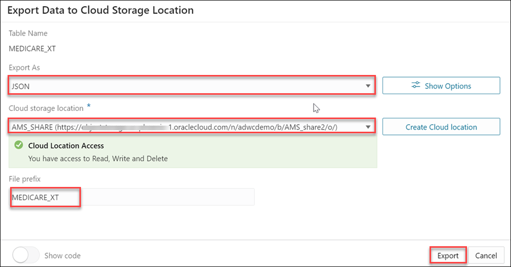 Description of export-data-cloud.png follows