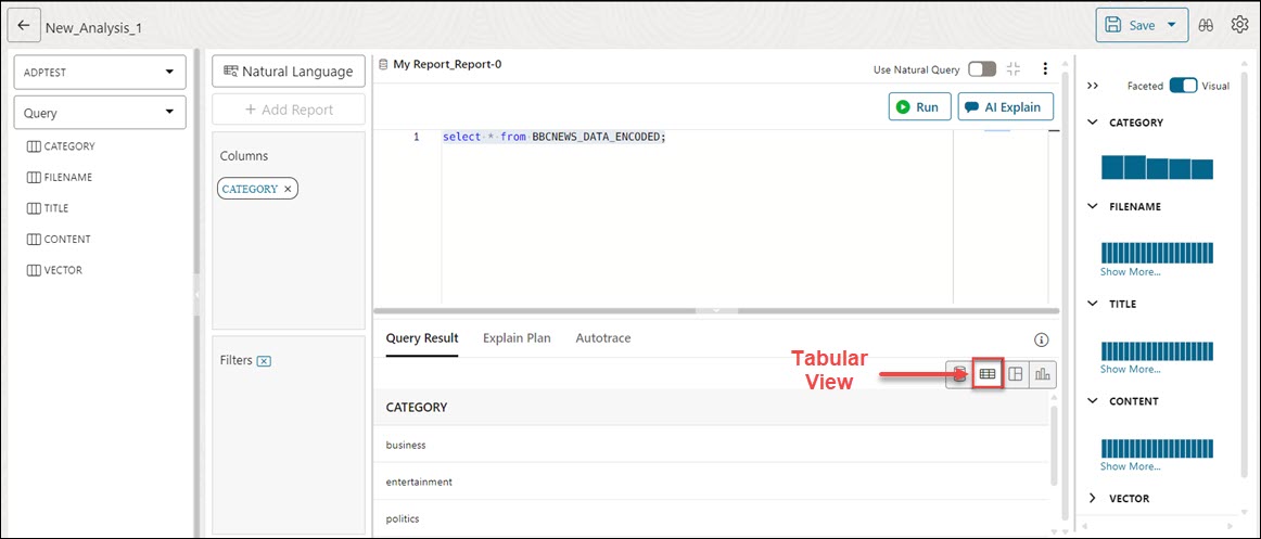 Description of tabular-view.jpg follows