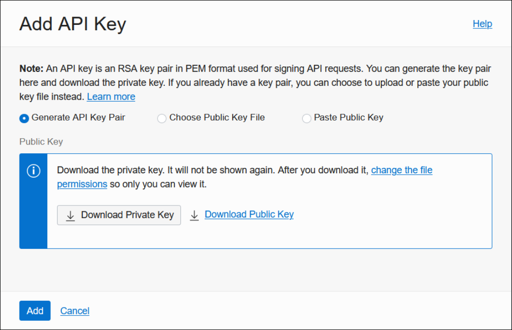 Graphic shows the API Key dialog.