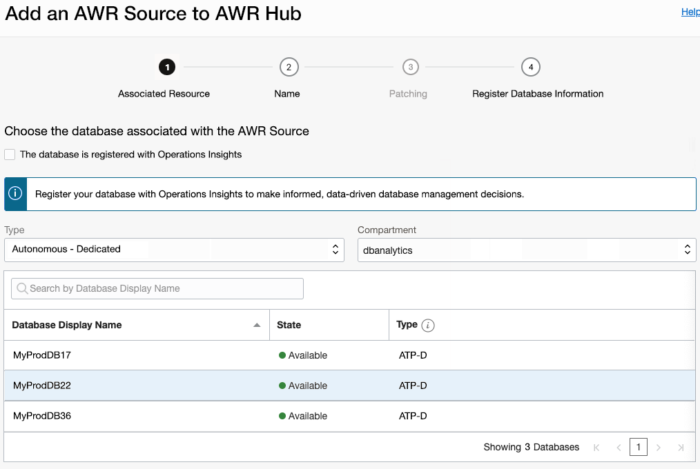 Adding and Autonomous Dedicated Database