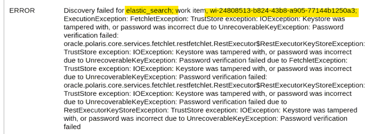 elastic search error