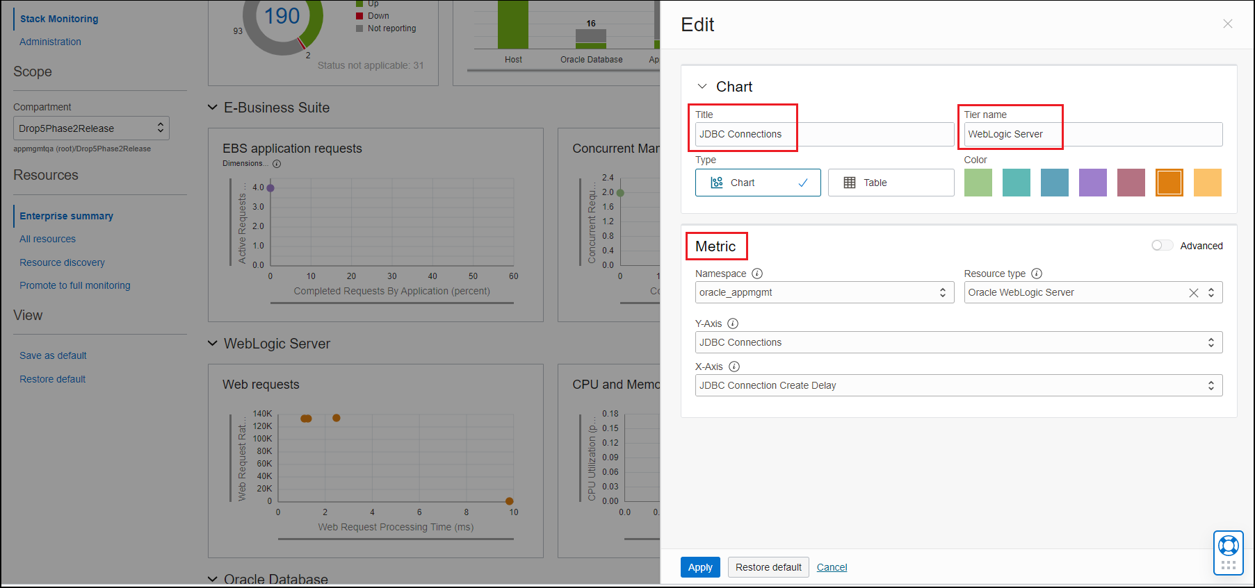 Image shows the Title, Tier name, and Metric areas highlighted.