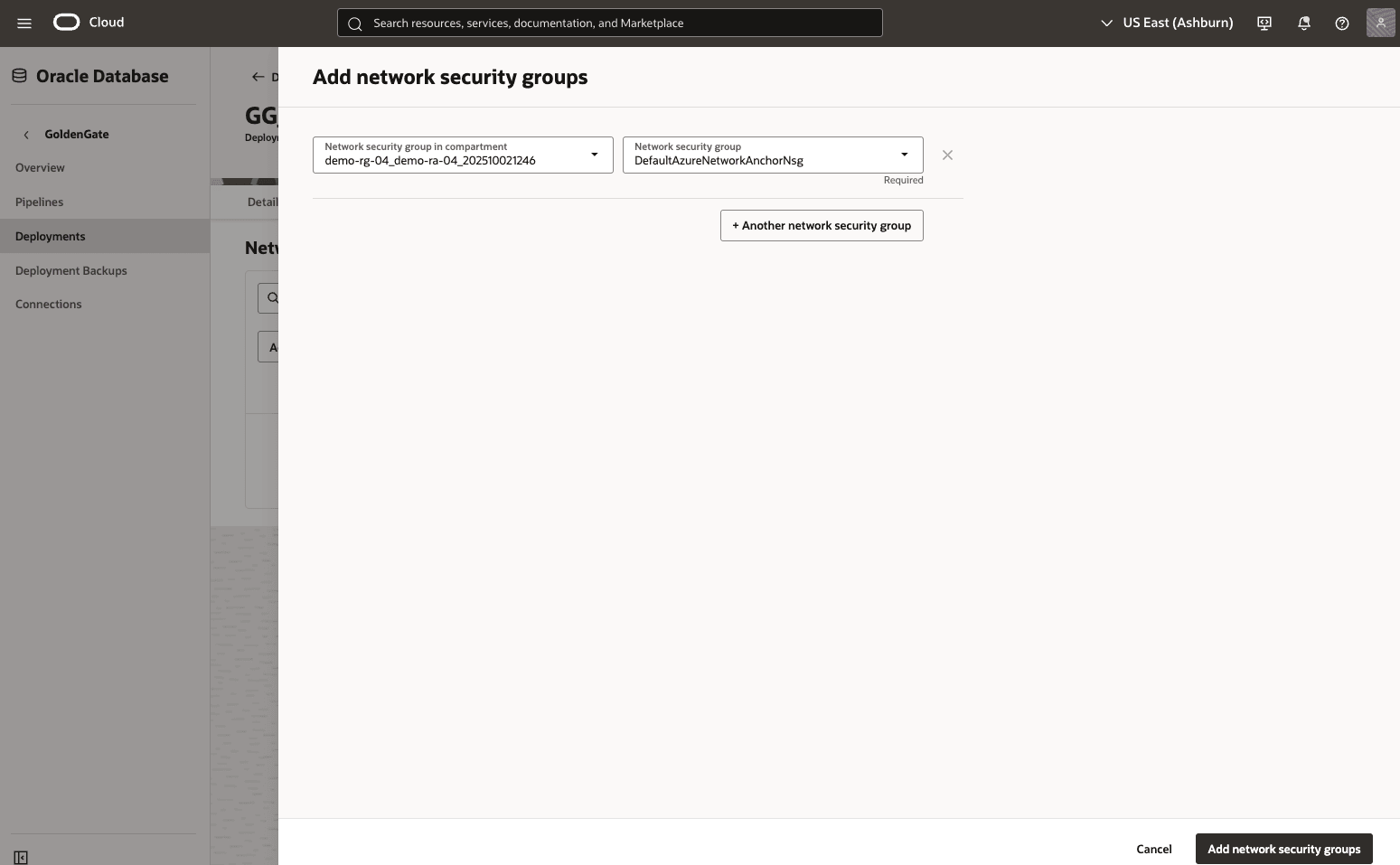 This screenshot shows how to create Network Security Groups. This screenshot shows how to create Network Security Groups.
