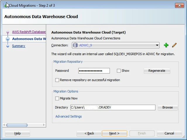 adw_migrate_redshift_step2of3.pngの説明が続きます