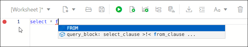 この図は、コードの自動補完に使用できる完了候補のリストを示しています。