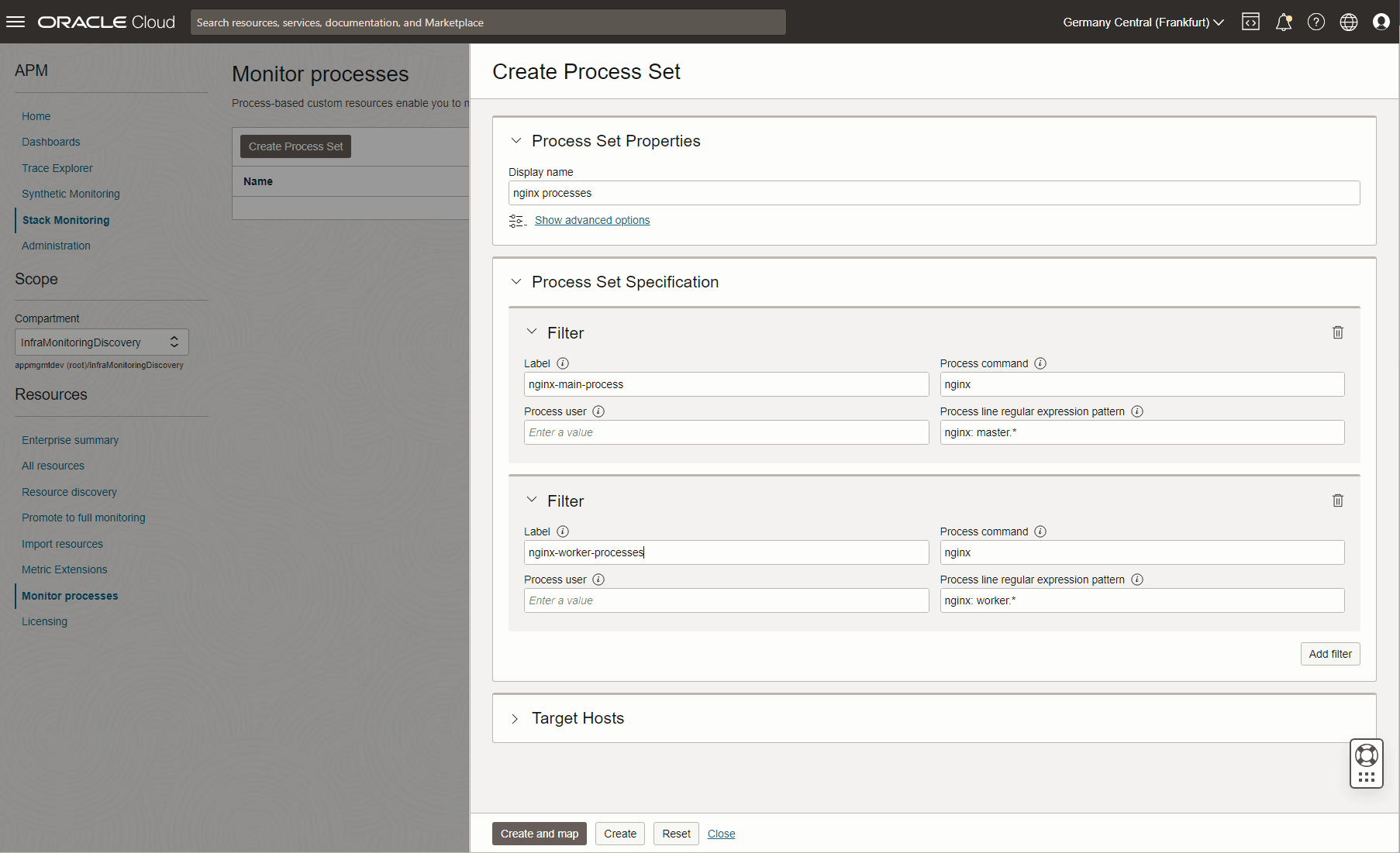 プロセス・セットの作成